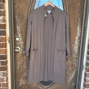 Athleta Spirit Wool cashmere long open faced sweater! Size small